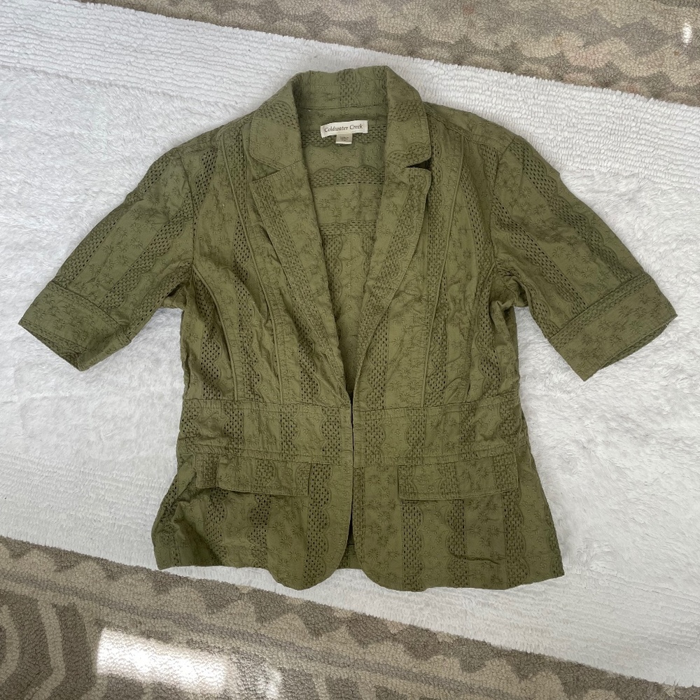 Coldwater Creek Short Sleeve Jacket/Blazer